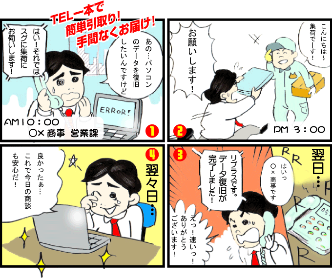 急いで取り戻したい方 特急データ復旧 ハードディスク 修理 茨城